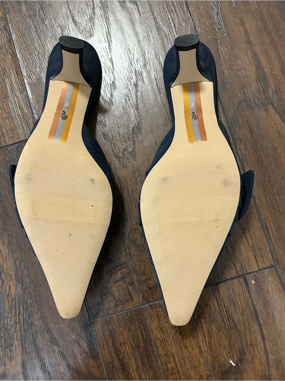 Sam Edelman Black Knotted Pointed Toe Mules - Picture 4 of 4